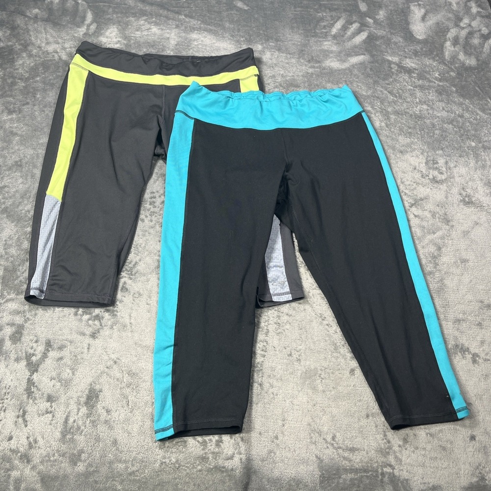 Lot Of 2 Champion C9 Capri Leggings XL Womens Duo Dry Wick Athletic Yoga Pants
